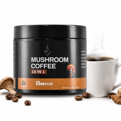 BOOSTUP Mushroom Coffee 10 in 1 – Premium Functional Mushroom Coffee Blend | Energy, Focus & Daily Wellness | 30 Servings (120g)