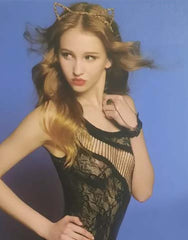 Seductive Black Sheer Lace Body Stocking – Full Body Lingerie