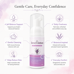 Lavender Yoni Mousse Wash – Gentle Feminine Intimate Cleanser for Daily Freshness | pH Balanced & Botanical Care | 60ml