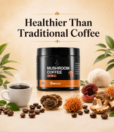 BOOSTUP Mushroom Coffee 10 in 1 – Premium Functional Mushroom Coffee Blend | Energy, Focus & Daily Wellness | 30 Servings (120g)