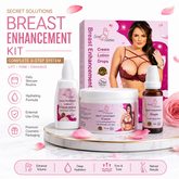Natural Bust Enhancement & Firming Kit – 3-in-1 Complete Bust Care Formula for Natural-Looking Fullness, Firmer-Looking Skin, Deep Moisturization & Daily Bust Care