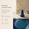 Holmegaard Flora Vase, Dark Blue, 4.7" H x 3.3" D, Designed by Less Limits v/Louise Campbell, Gift Box Included