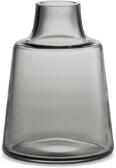 Holmegaard Flora Vase by Louise Campbell | Mouth-Blown Glass | Smoke | 4.7 Inch