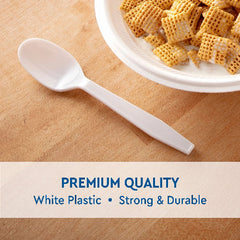 Member's Mark Heavyweight White Plastic Spoons, 600 ct