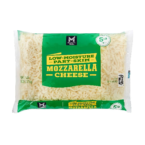 Member's Mark Part-Skim Shredded Mozzarella Cheese, 5 lbs