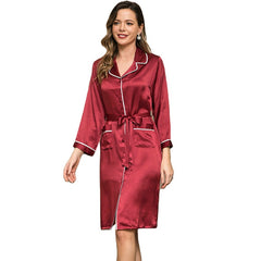 Red Silk Women’s Night Suit – Luxurious & Comfortable Sleepwear
