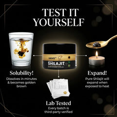 HAMS™ Pure Himalayan Shilajit Resin 30g – Authentic Mumijo with 84+ Trace Minerals, High Potency Fulvic Acid & Elemental Gold, Lab Tested Vegan Energy & Vitality Supplement