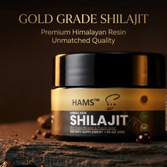 HAMS™ Pure Himalayan Shilajit Resin 30g – Authentic Mumijo with 84+ Trace Minerals, High Potency Fulvic Acid & Elemental Gold, Lab Tested Vegan Energy & Vitality Supplement