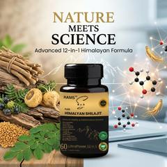 UltraPower 12-in-1 Herbal Complex – Premium Himalayan Shilajit Blend with 11 Potent Botanicals for Energy, Stamina & Daily Wellness Support