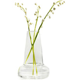 Holmegaard Flora Vase, Clear, 9.4" H x 6.7" D, Designed by Less Limits v/Louise Campbell, Gift Box Included