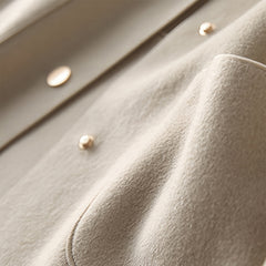 Elegant Women's Single-Breasted Raglan Sleeve Coat With Button & Pocket Details - Retro Style Casual Jacket