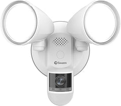 Swann 4K Floodlight Security Camera,Security Camera Outdoor with a 32GB Micro SD Card, 2-Way Talk, 2600 Lumens, Motion Detection, Color Night Vision, Wired, Waterproof