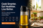 2-Pack 16 oz Olive Oil Sprayer and Dispenser Bottles – 2-in-1 Spray & Pour