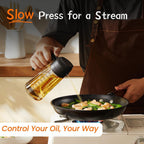 2-Pack 16 oz Olive Oil Sprayer and Dispenser Bottles – 2-in-1 Spray & Pour