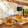 2-Pack 16 oz Olive Oil Sprayer and Dispenser Bottles – 2-in-1 Spray & Pour