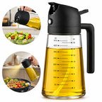 2-Pack 16 oz Olive Oil Sprayer and Dispenser Bottles – 2-in-1 Spray & Pour