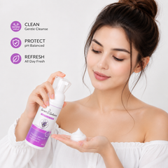 Lavender Yoni Mousse Wash – Gentle Feminine Intimate Cleanser for Daily Freshness | pH Balanced & Botanical Care | 60ml