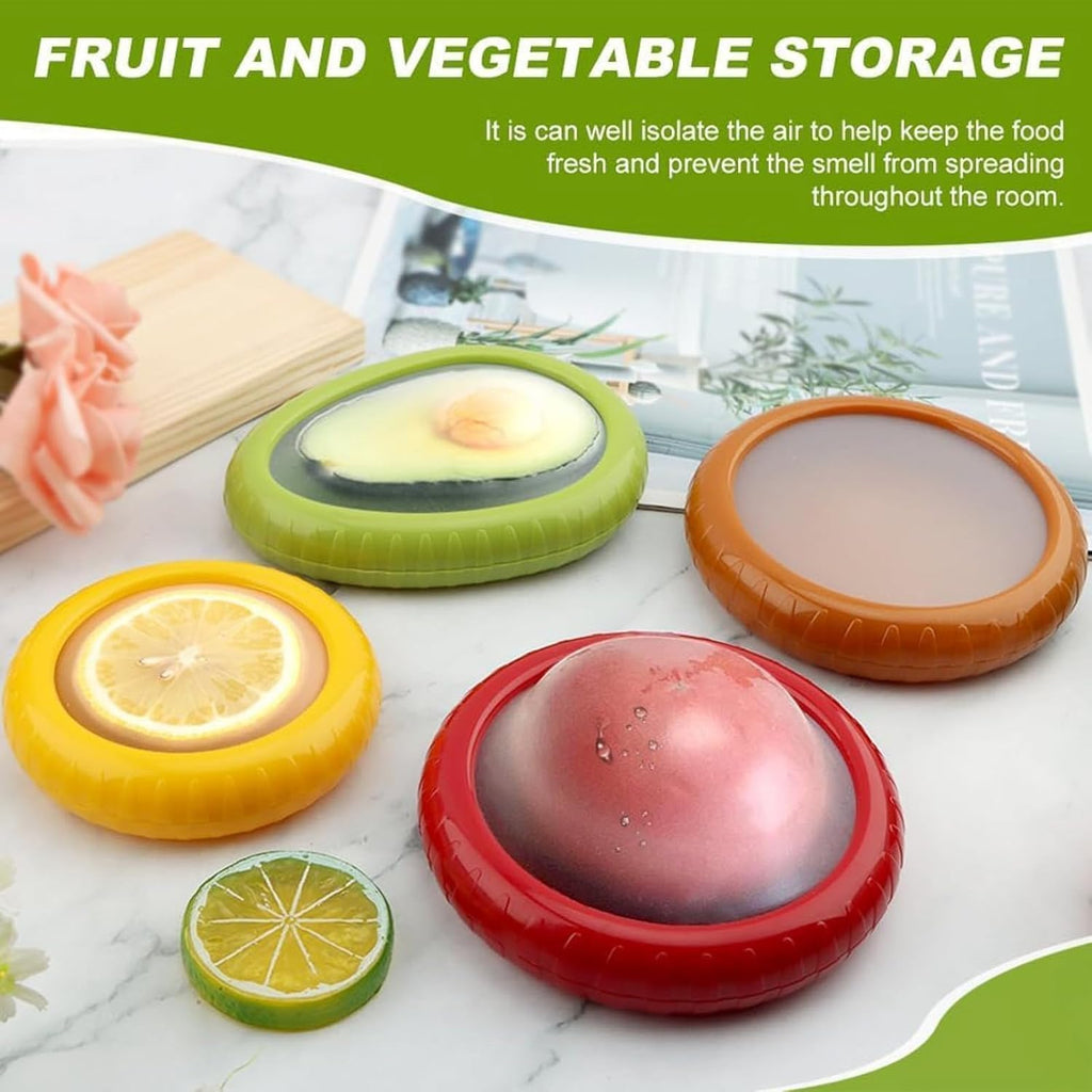 Reusable Silicone Fruit and Vegetable Storage Containers – 8-Pack