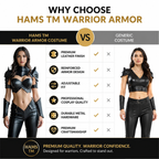 Women's Genuine Cow Leather Warrior Armor Costume