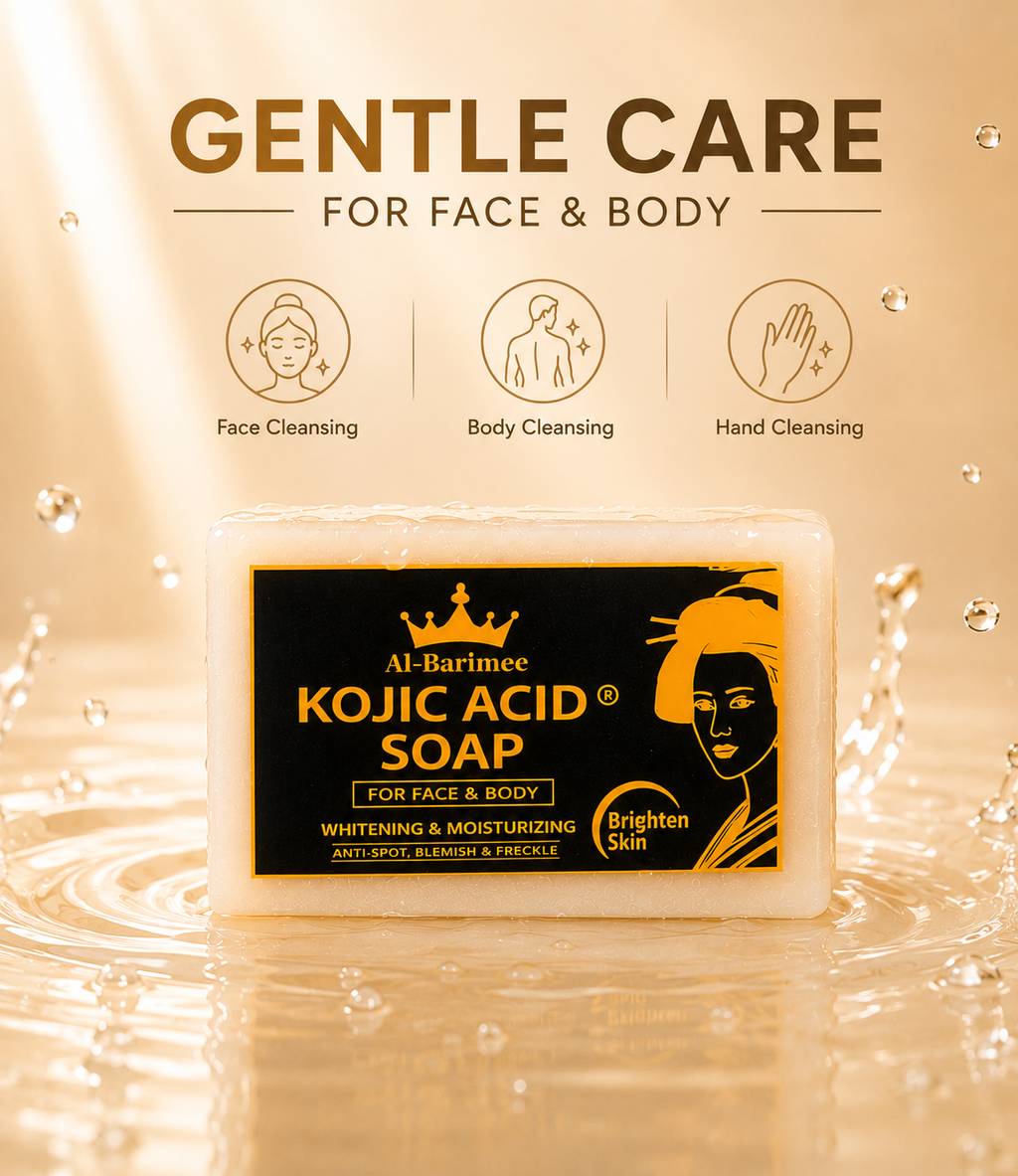 Kojic Acid Brightening Soap Bar for Face & Body – 3 Pack