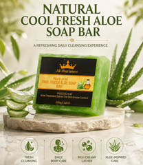 Natural Aloe Vera Soap Bar for Face & Body – 3 Pack | Cool Fresh Cleansing Soap with Tea Tree Oil & Salicylic Acid | Helps Cleanse Pores, Control Excess Oil & Support Acne-Prone Skin