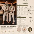 Premium Year of the Tiger BJJ Gi – Beige with Olive Green Trim