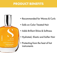 Alfaparf Milano Semi Di Lino Curls Multi-Benefit Hair Oil 