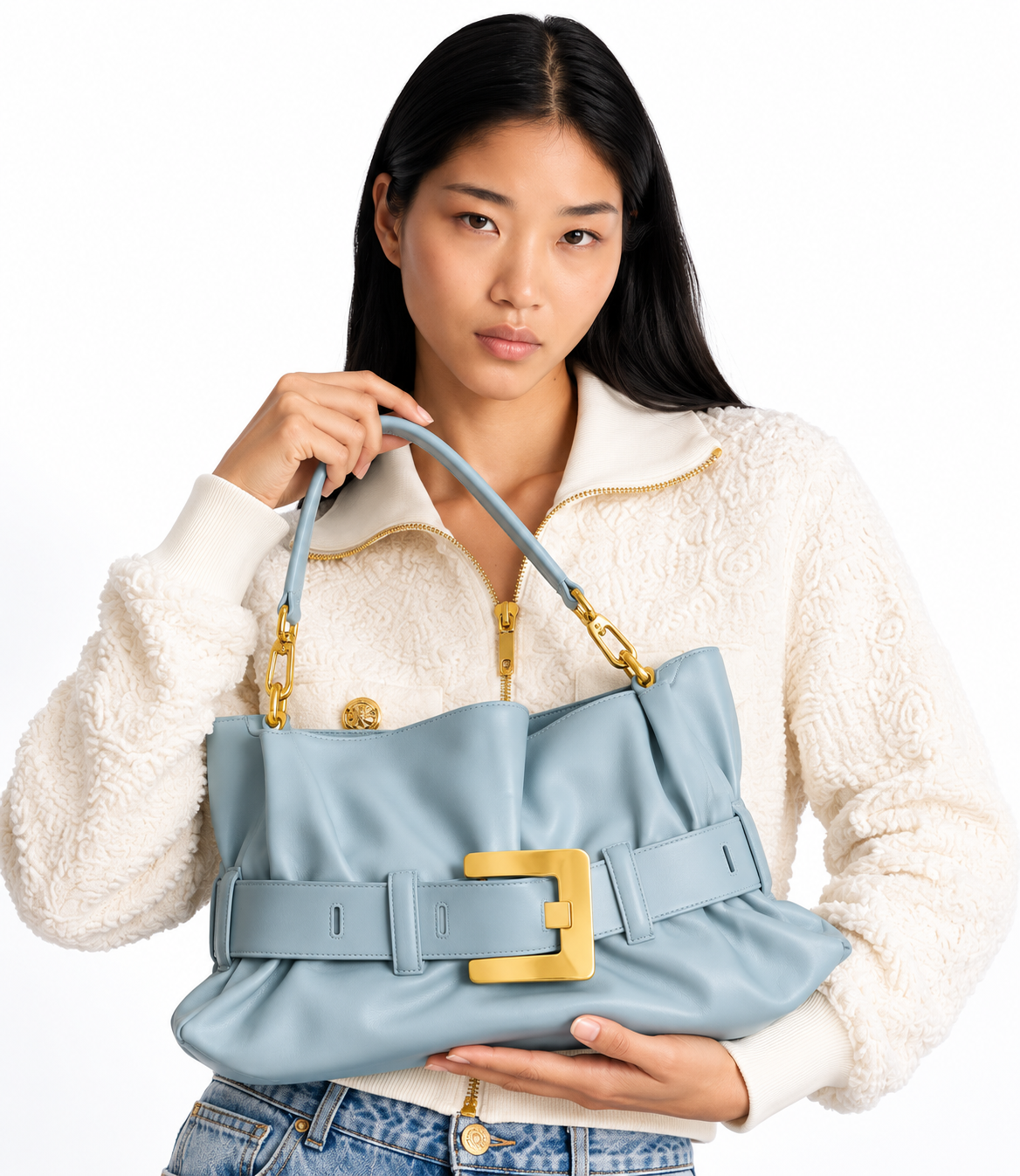 Medium Anthem bag in calfskin leather