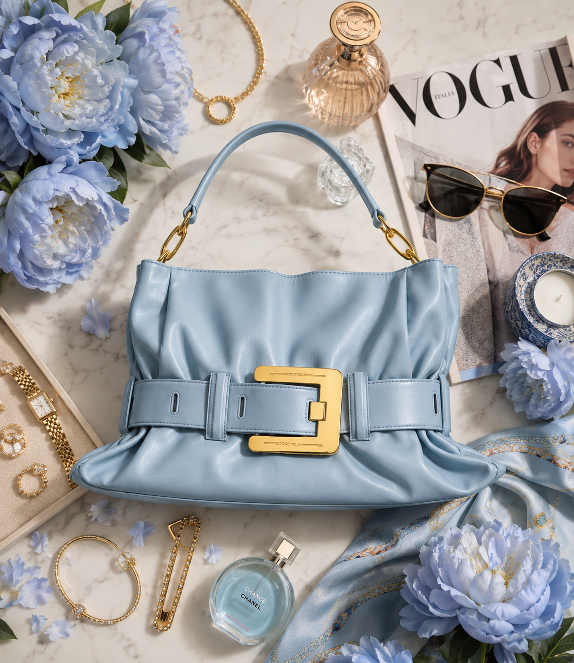 Medium Anthem bag in calfskin leather