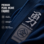 Premium Navy Blue BJJ Gi for Men & Women – 450 GSM Pearl Weave