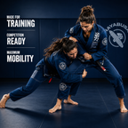 Premium Navy Blue BJJ Gi for Men & Women – 450 GSM Pearl Weave