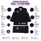 Shoyoroll 7th Sons Black BJJ Gi – 450 GSM Pearl Weave