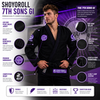 Shoyoroll 7th Sons Black BJJ Gi – 450 GSM Pearl Weave
