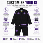 Shoyoroll 7th Sons Black BJJ Gi – 450 GSM Pearl Weave