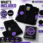 Shoyoroll 7th Sons Black BJJ Gi – 450 GSM Pearl Weave