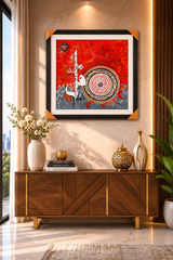 Original Hand-Painted Modern Islamic Calligraphy Wall Art | Luxury Contemporary Arabic Fine Art Painting | Museum-Grade Framed Artwork