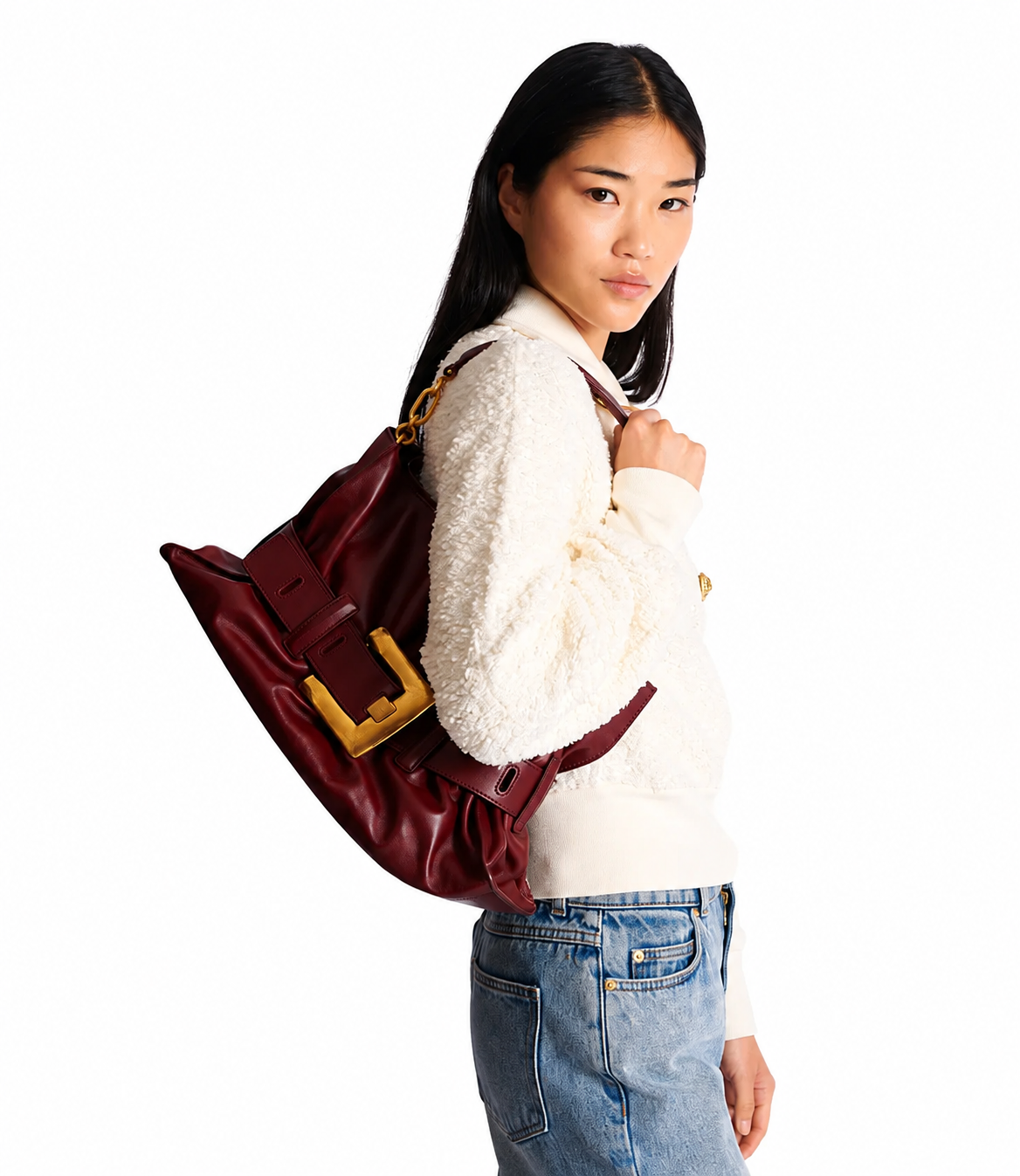 Medium Anthem bag in calfskin leather