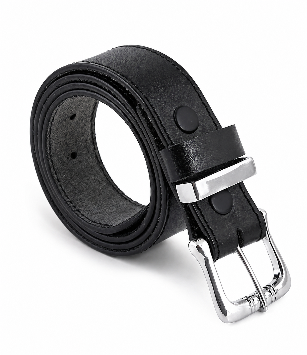 Men's Genuine Cowhide Leather Belt – Black