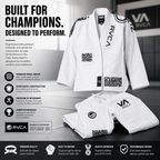 Elite White BJJ Gi for Men – Premium Pearl Weave Competition Uniform