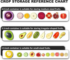 HAMS Silicone Fruit and Vegetable Storage Containers for Fridge, 2 Sets (8-Pack) – Reusable Airtight Produce Savers for Onion, Avocado, Tomato, Lemon & More – Freshness and Kitchen Organization