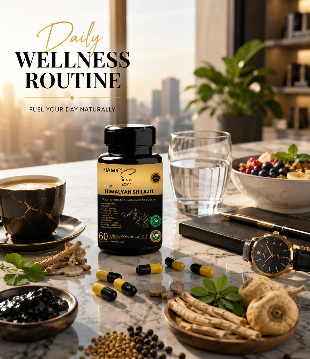 12-in-1 Shilajit Supplement with Ashwagandha – Men's Wellness & Stamina Support