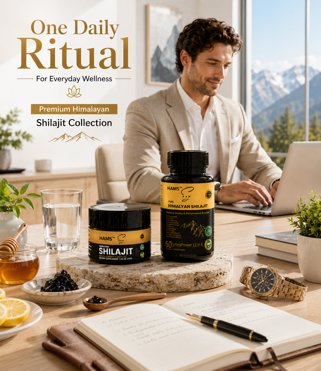 Ultimate Himalayan Wellness Combo – Shilajit Resin & 12-in-1 Capsules