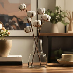 Holmegaard Flora Vase by Louise Campbell | Mouth-Blown Glass | Smoke | 4.7 Inch