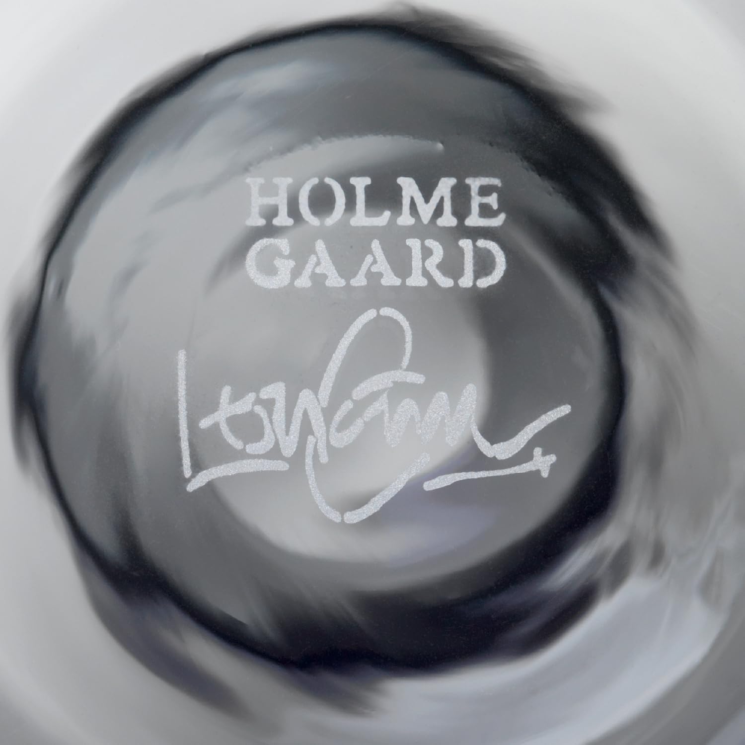 Holmegaard Flora Vase by Louise Campbell | Mouth-Blown Glass | Smoke | 4.7 Inch