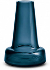 Holmegaard Flora Vase, Dark Blue, 4.7" H x 3.3" D, Designed by Less Limits v/Louise Campbell, Gift Box Included
