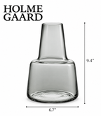 Elegant Glass Flower Vase for Modern Home Décor, Decorative Clear and Coloured Glass Vase with a Stylish Design, Ideal for Fresh Flower Arrangements, Living Room, Bedroom, Dining Table, Office and Contemporary Interior Decoration.