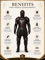 Genuine Cow Leather Medieval Armor Set