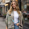 Premium Paisley Wool Shawl with Floral Pattern & Fringed Edges