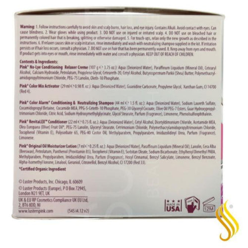 Luster's Pink Relaxer Kit Super