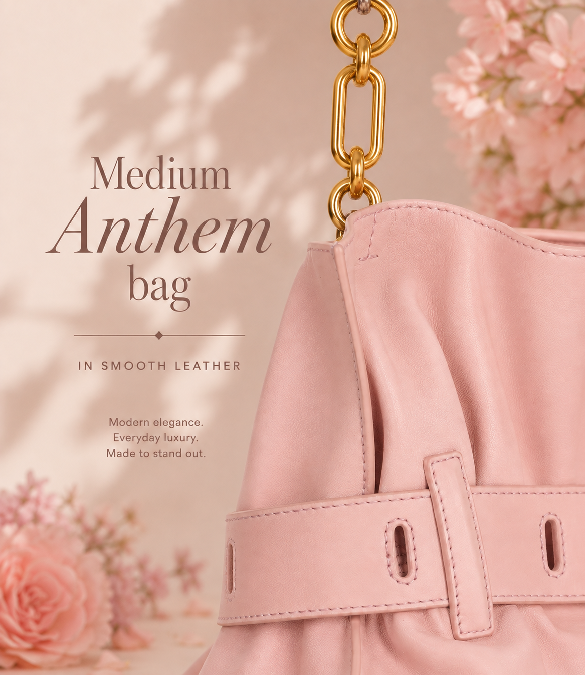 Medium Anthem bag in calfskin leather